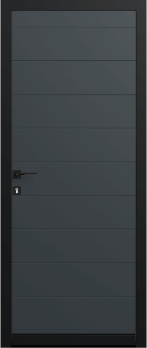 Porte d'entrée ALU Monobloc modèle Adelia