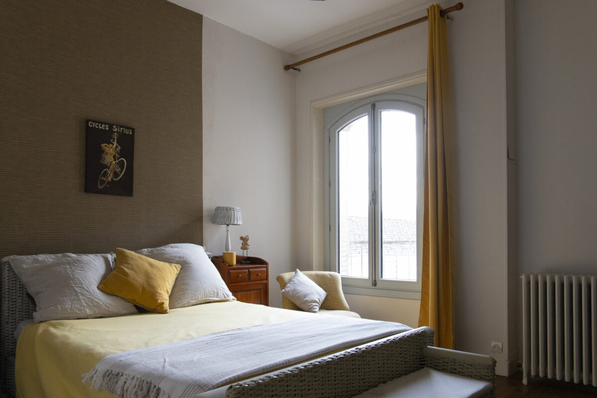 Fenêtre arc surbaissé Bois Hexagone coloris Gris clair RAL 7035