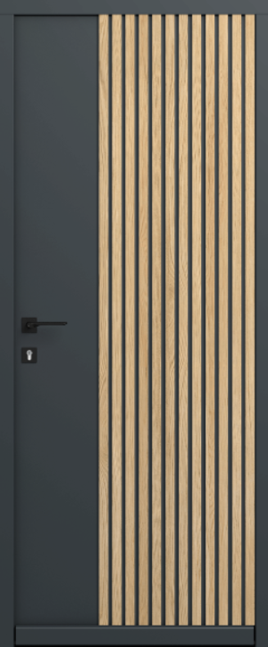 Porte d'entrée Bois Monobloc Clairevoie 12