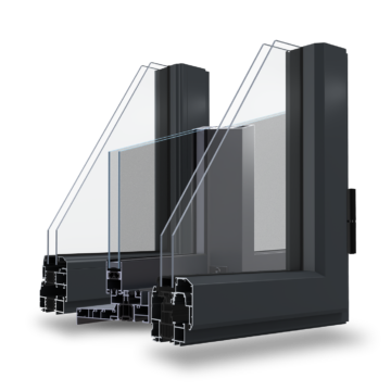 Gammes de fenêtres et portes-fenêtres à la françaises ou coulissantes en aluminium