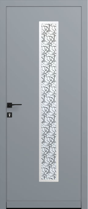 Porte d'entrée ALU Monobloc modèle Lumio