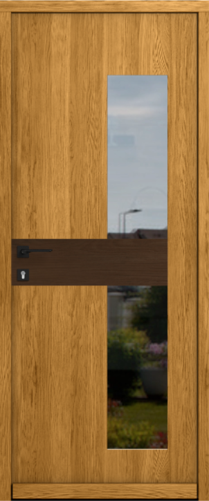 Porte d'entrée Bois Monobloc Samouraï B