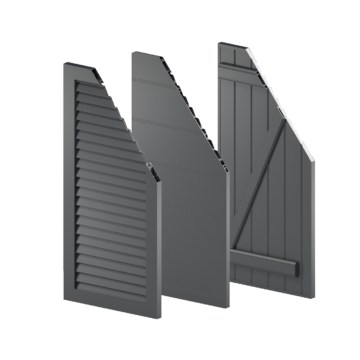 Gamme de volets battants et coulissants en aluminium