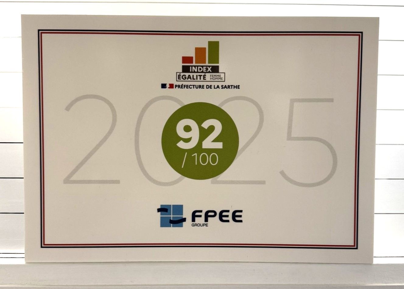  Index de l’égalité professionnelle femmes-hommes FPEE - 2025