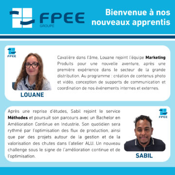 Portraits des nouveaux alternants qui rejoignent le Groupe Fpee